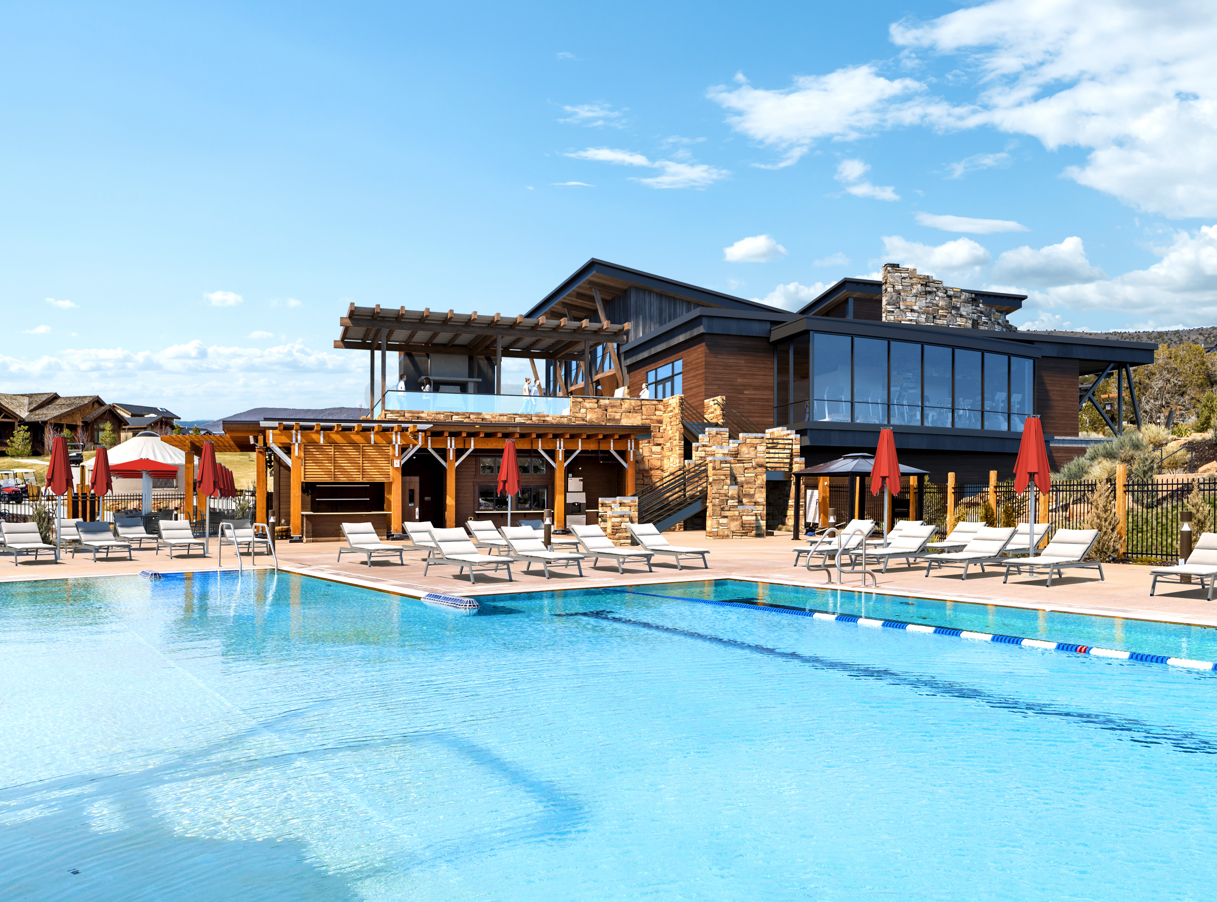 A photo rendering of the expanded Village Center.