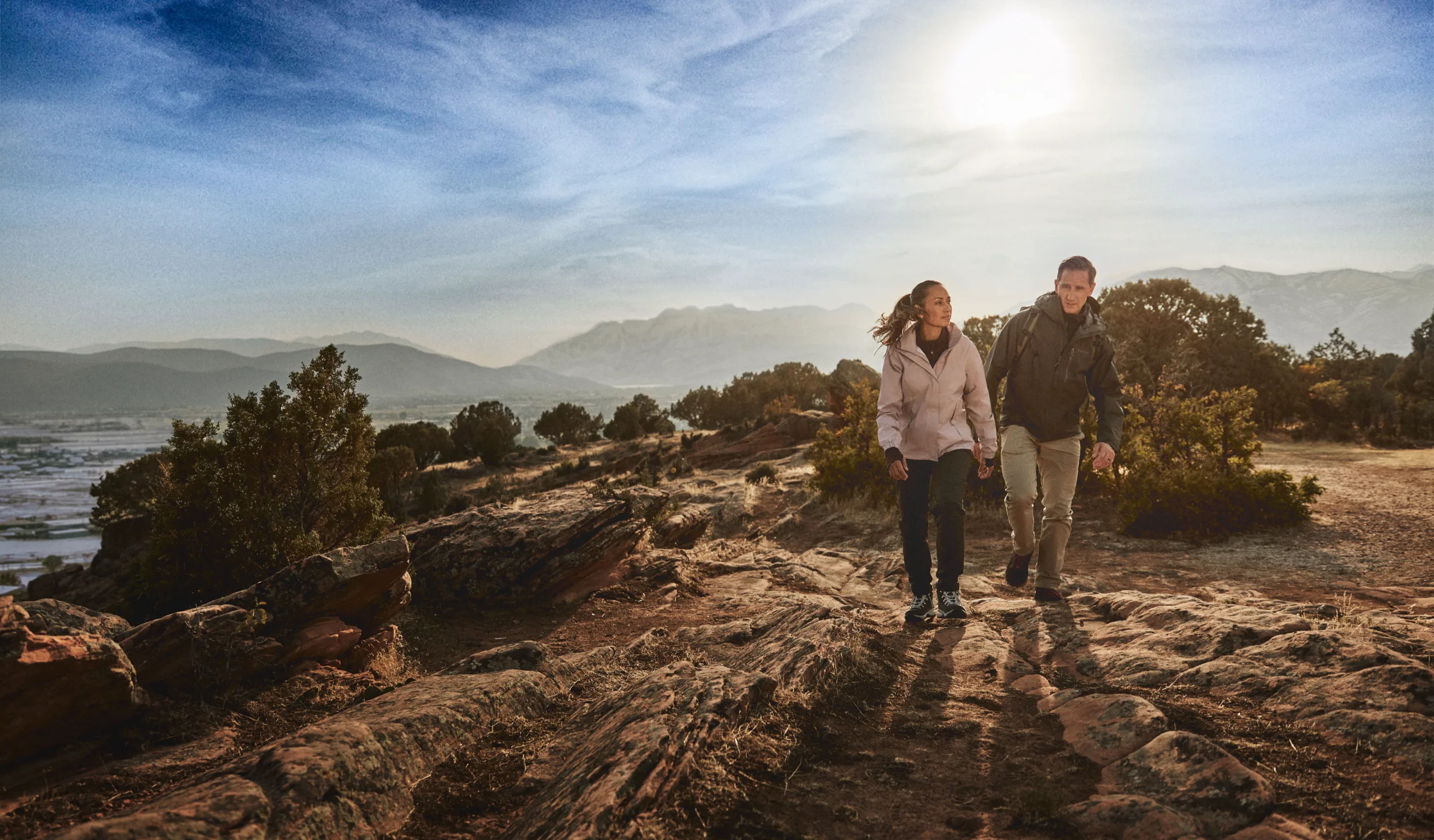 Couple on Red Rocks 5 Fall