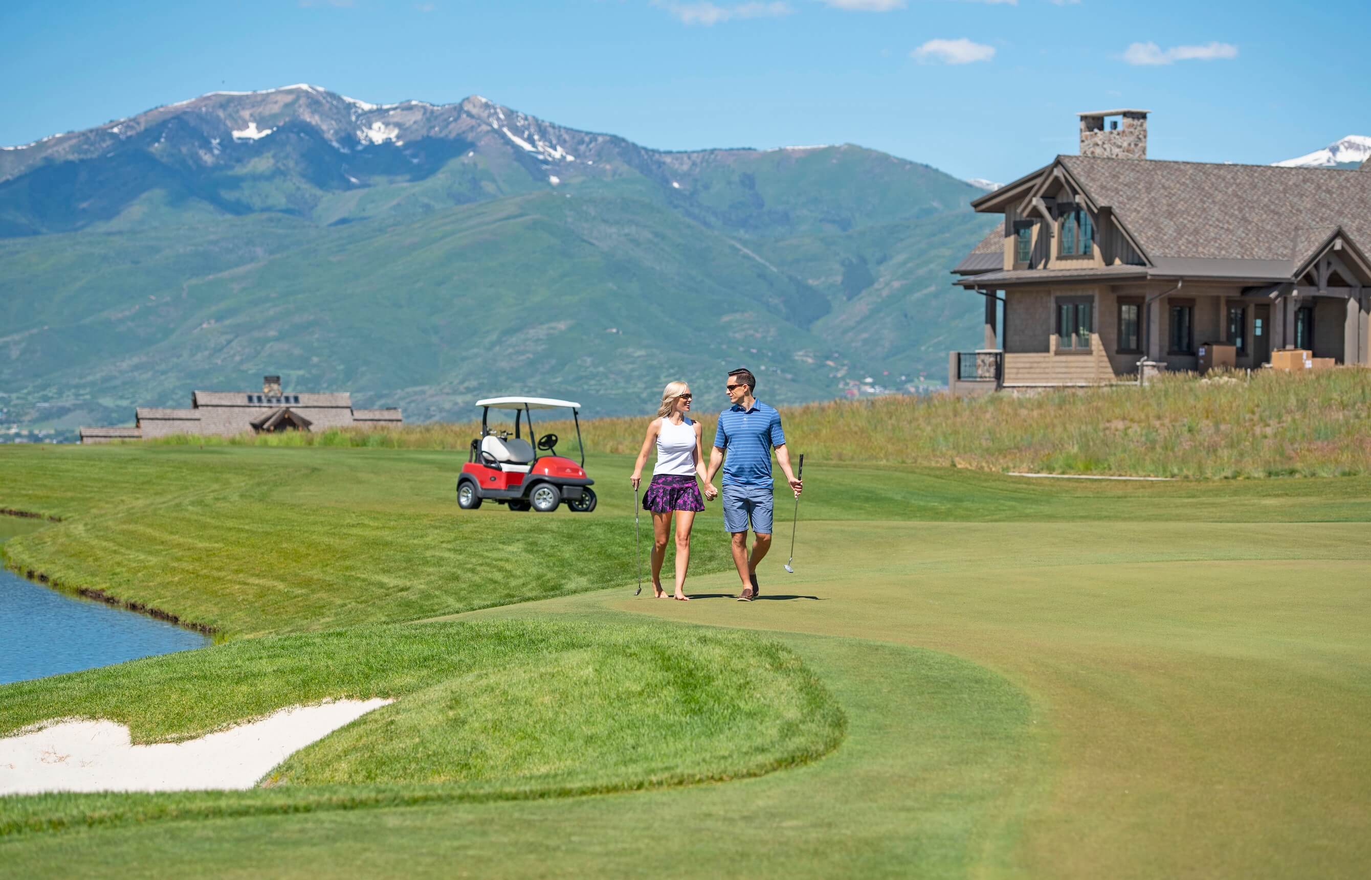 Couple on the Golf Park