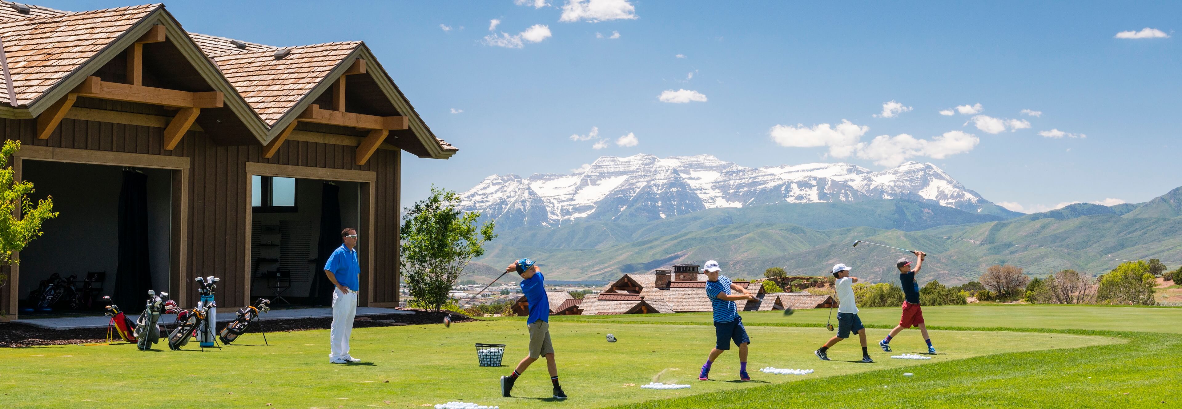 Golf playing Jim Maclean golf school