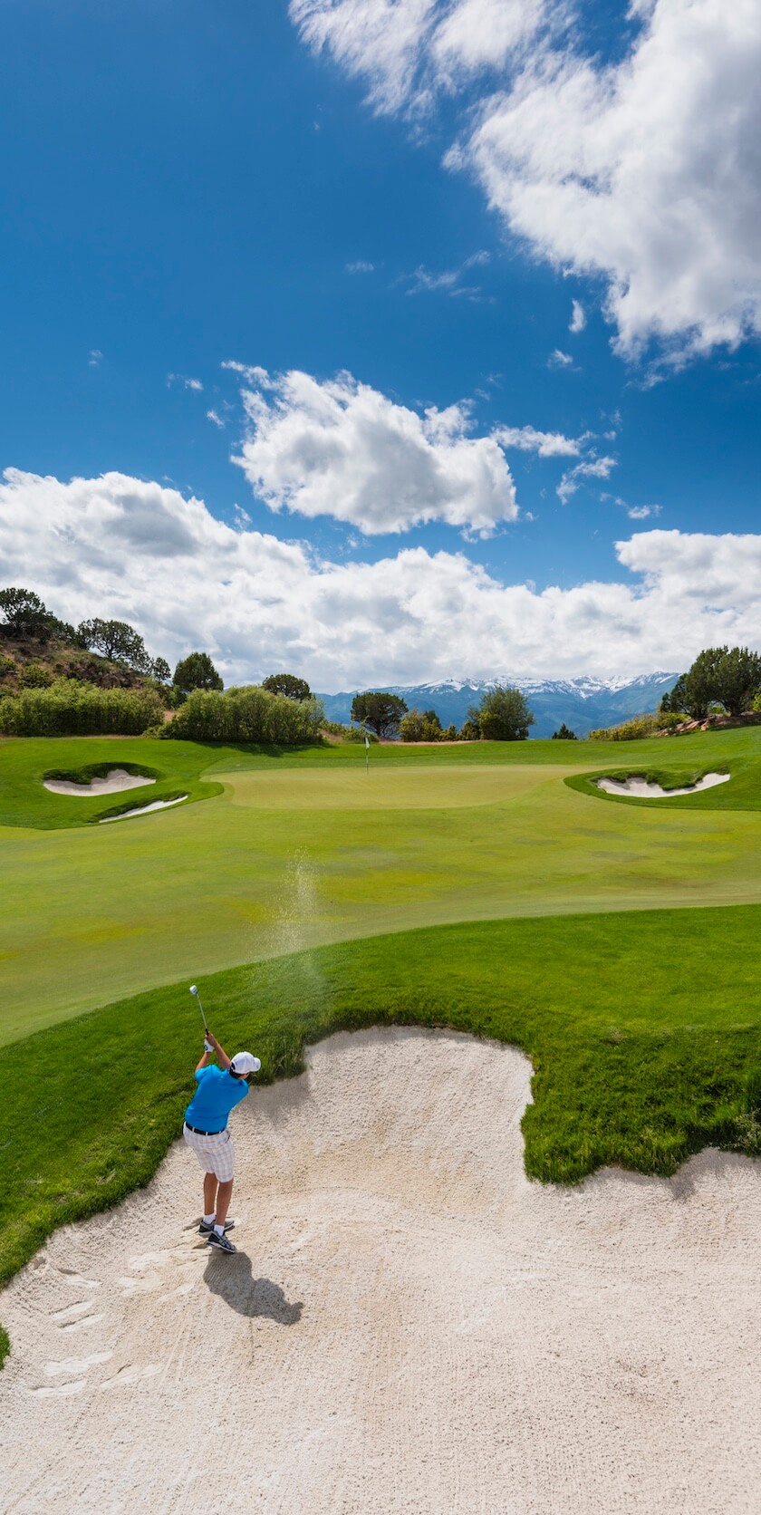 Single Golfer - Fairway and Green