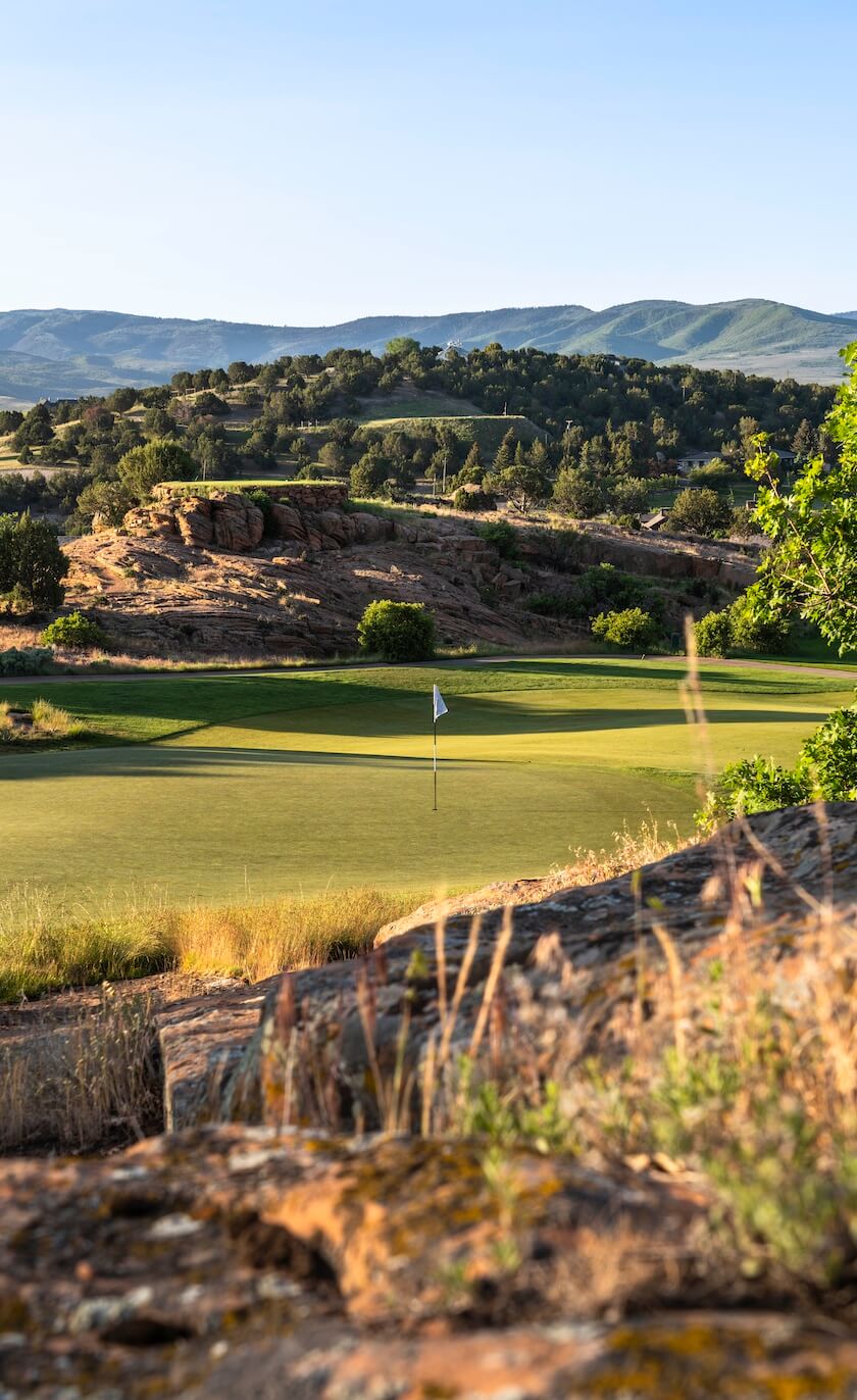 golf course mountain view