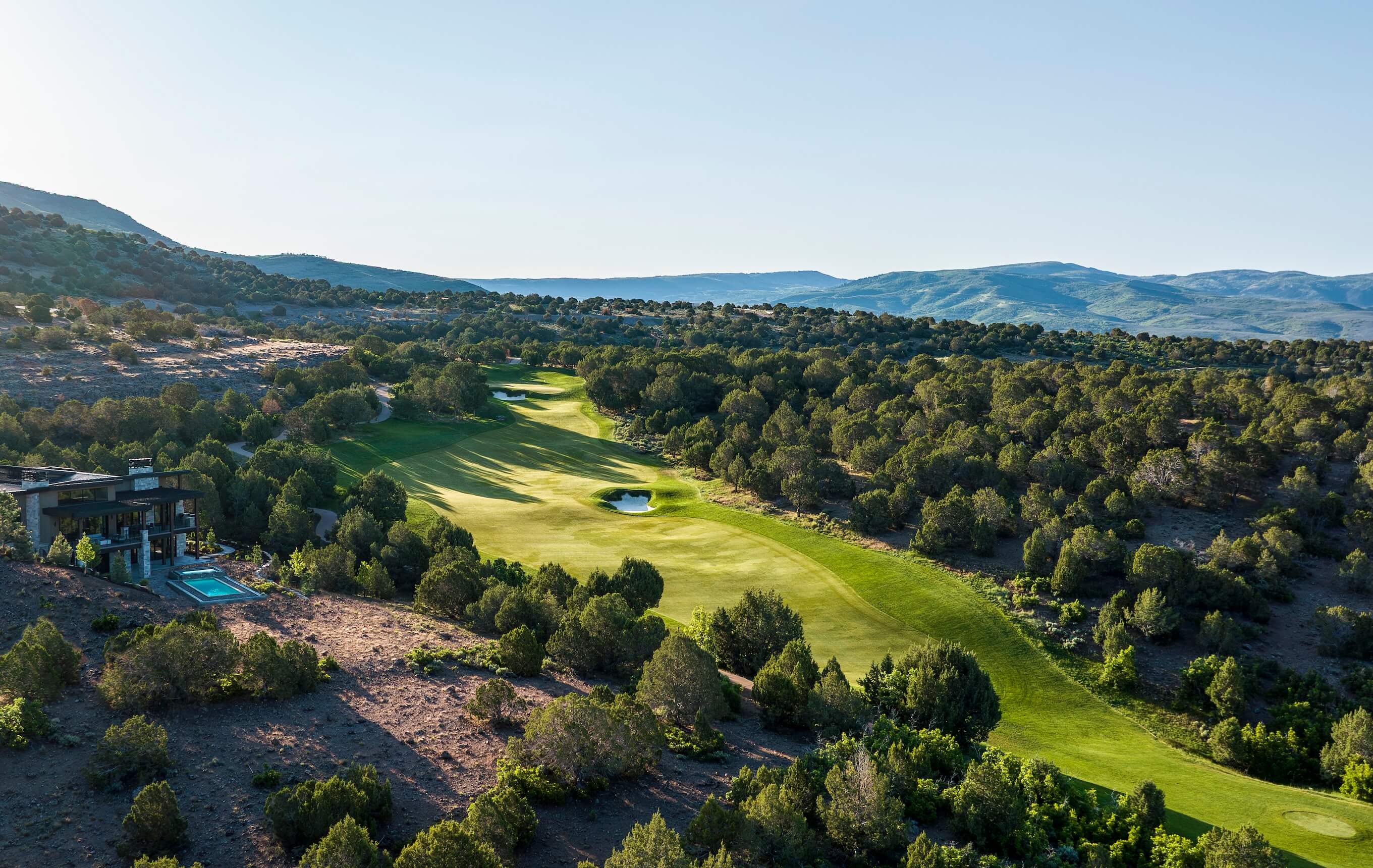 Red ledges golf ariel view