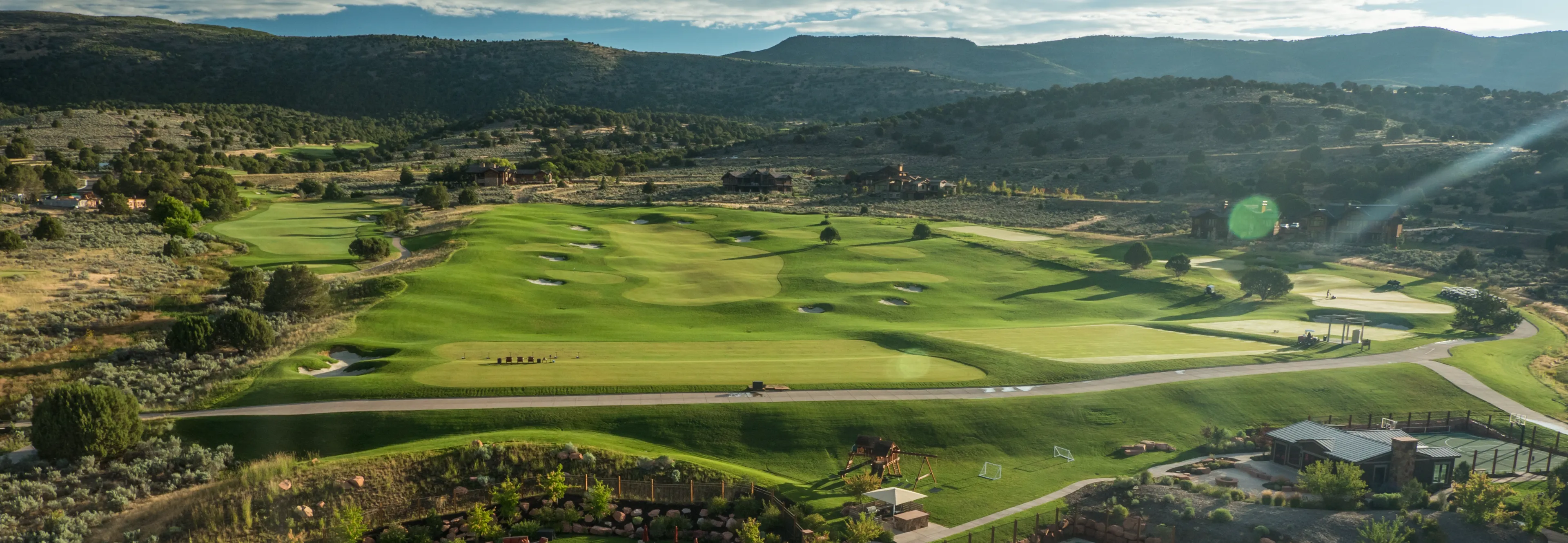 Red Ledges Amenities with practice area aerial Hero
