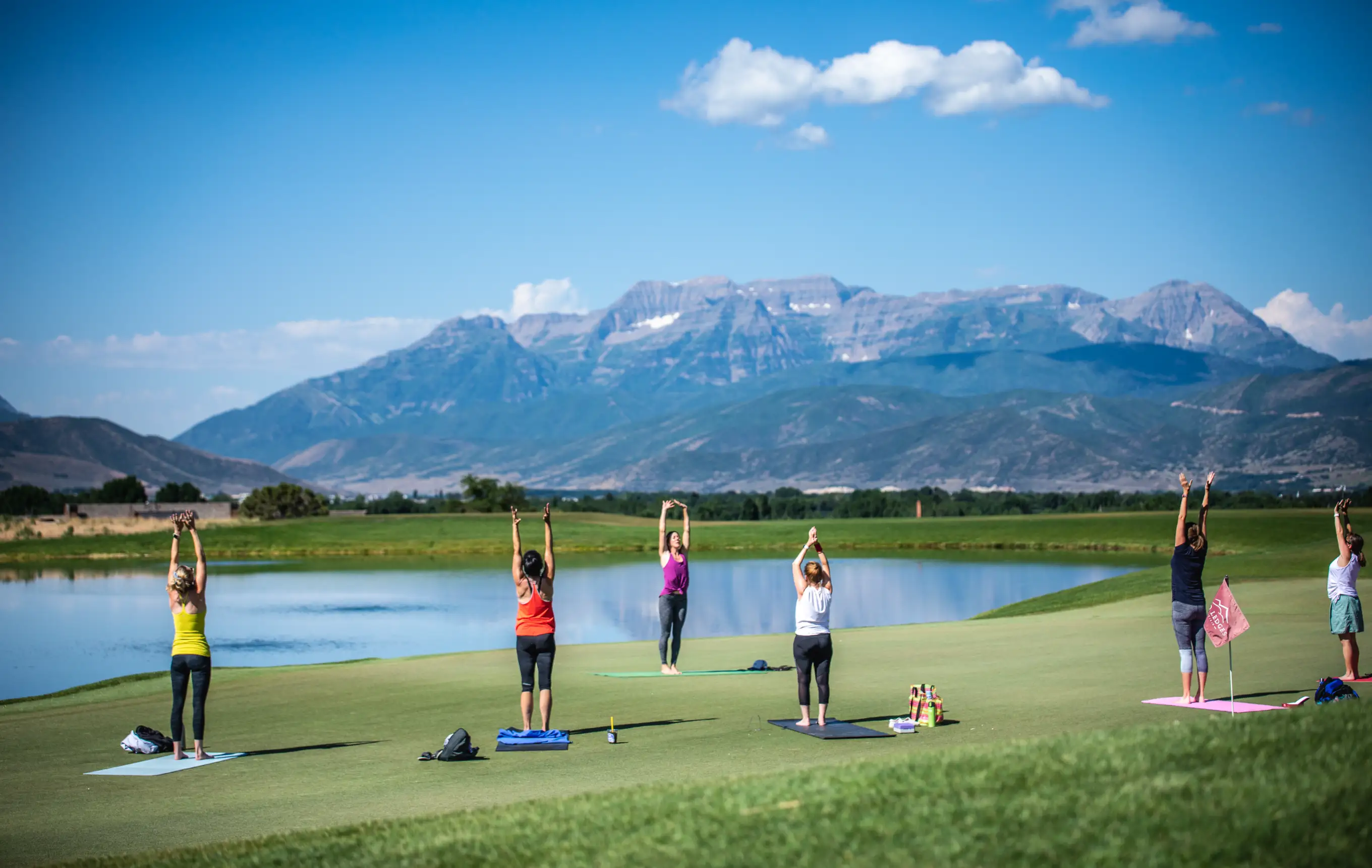 Yoga on the Golf Park